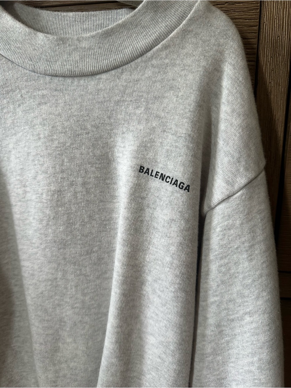 Balenciaga Kids Light Gray Crewneck Sweatshirt - Picture 2 of 5